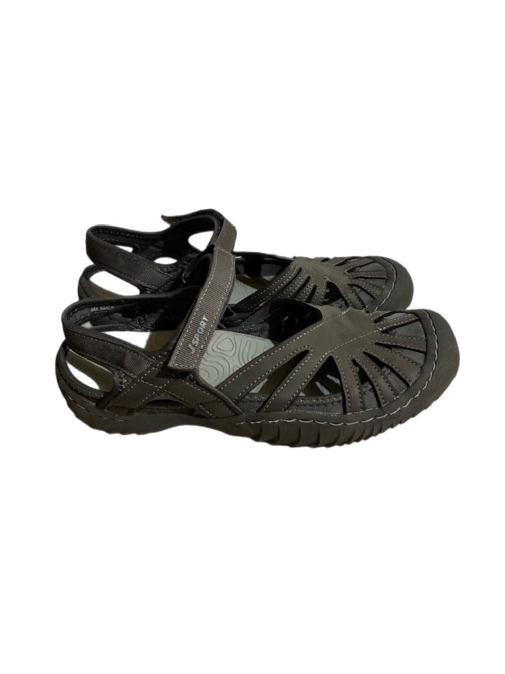JBU Jambu Poppy Water Sandals Comfy Hiking Outdoor Charcoal/Gray Size 8 Walking